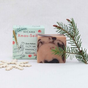 Weihnachtsseife mit Zimt & Kakao - XMAS-Special-Edition - NICAMA