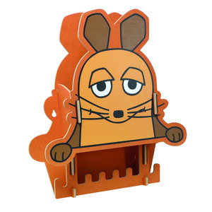 Kindergarderobe Maus Orange aus Holz - WERKHAUS