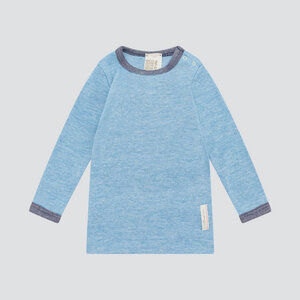 Baby Shirt langarm aus Wolle-Seide Mix | GOTS zertifiziert - comazo|earth
