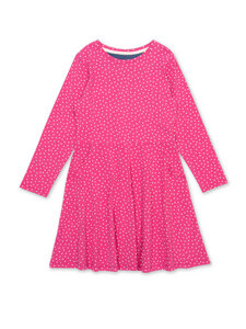 Kleid mit Tellerrock Punkte rosa - Kite Clothing