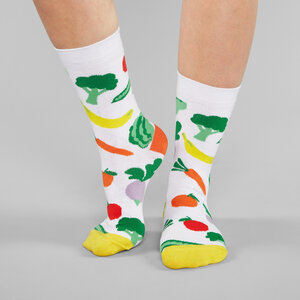 Sigtuna Socken Vegetables - White - DEDICATED