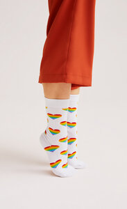 Herzen Rainbow Socken Bio GOTS |Bunte Socken |Herren Damen Socken | - Natural Vibes
