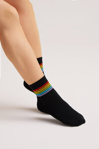 Rainbow Sneaker Socken Bio GOTS |Bunte Socken |Herren Damen Socken | - Natural Vibes