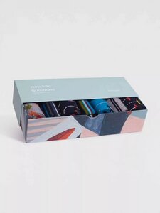 Sockenbox 7er Set Weltraum Motive aus Bio-Baumwolle - Thought