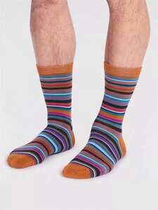 Baumwoll-Socken mit Streifen Motiv Modell: Stripe - Thought