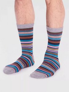 Baumwoll-Socken mit Streifen Motiv Modell: Stripe - Thought