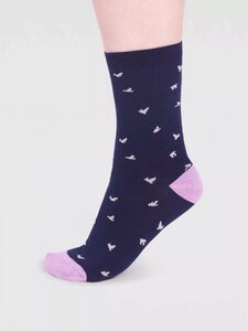 Baumwoll-Socken mit Vogel Motiv Modell: Wren - Thought