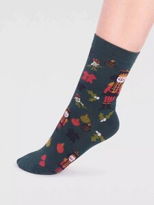 Baumwoll-Socken mit Nussknacker Motiv Modell: Clara - Thought