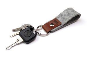 Schlüsselanhänger SELBY aus 100% Merino Wollfilz (Mulesing-frei) und Leder - Pack & Smooch