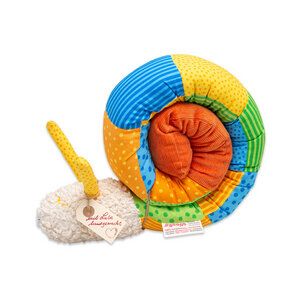 Pucki die Puckschnecke | kleine Bettschlange | ca. 110 cm lang | 100% Bio-Baumwolle | handmade in Hamburg | Unikat | vorgewaschen - tinéba