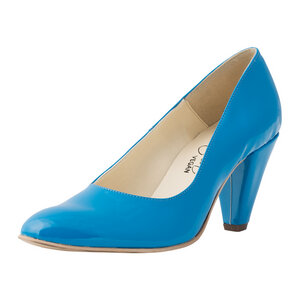 Dorothy Light Blue Patent Dekollete - Bella Storia