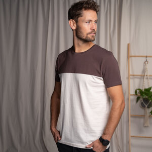 Olav - Classic Fit Colourblock T-Shirt aus Biobaumwolle - Vresh Clothing