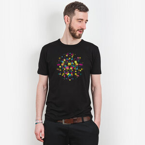 Douze – Droplines - Mens Low Carbon Organic Cotton T-Shirt - Nikkifaktur