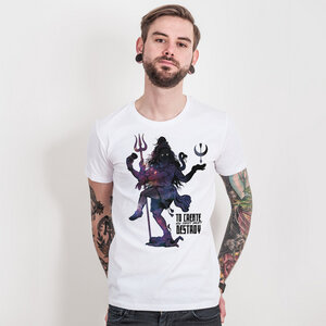 Jase34 – Create and Destroy - Mens Low Carbon Organic Cotton T-Shirt - Nikkifaktur