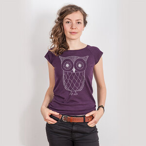 Keregan – Owlie - Ladies Organic Bamboo T-Shirt - Nikkifaktur