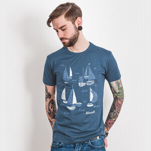 Keregan – Schiff Ahoi! - Mens Organic Bamboo T-Shirt - Nikkifaktur