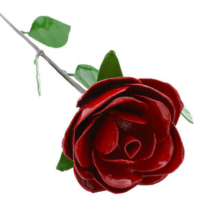 Rose - Blume aus Recycling-Metall zur Gartendekoration - Mio Moyo