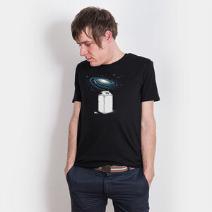 Robert Richter – Milky Galaxy - Mens Low Carbon Organic Cotton T-Shirt - Nikkifaktur