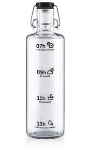 soulbottle 1,0 l • Trinkflasche aus Glas • „stay hydrated" - soulbottles