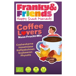 Coffee Lovers Bio-Nuss-Frucht-Mix ohne Zuckerzusatz, fair & vegan - Franky & Friends