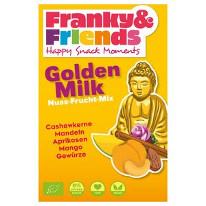 Golden Milk Bio-Nuss-Frucht-Mix ohne Zuckerzusatz, fair & vegan - Franky & Friends