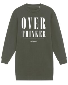 Oversize Sweatshirt-Kleid Frauen Overthinker - watapparel
