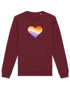 Sweatshirt Unisex Rainbow Heart - watapparel
