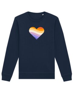 Sweatshirt Unisex Rainbow Heart - watapparel
