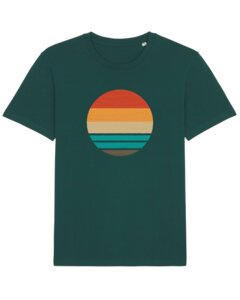 T-Shirt Herren Retro Sunset Ocean - watapparel