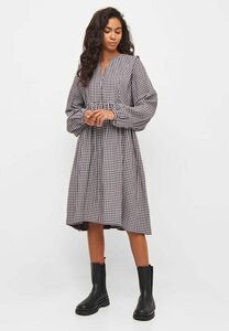 Small Check A-Shape Midi Dress - aus Bio-Baumwollmix - KnowledgeCotton Apparel