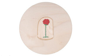 Holzdekoration Rose des Kleinen Prinzen - BeWooden
