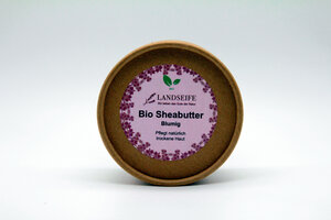 Bio Sheabutter Blumig - die natürliche Hautpflege mit Rosengeranienduft - Landseife
