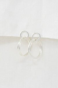 Silver Wrapped Hoops - Wild Fawn Jewellery