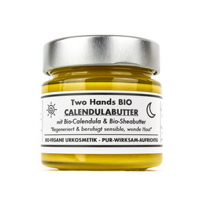 Calendulabutter mit Bio-Calendula & Bio-Sheabutter - 5% Extrakt - Bio Vegan - Two Hands BIO