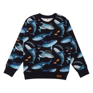 Humpback Whales - Baumwolle (Bio) - dark blue - Sweatshirt - Walkiddy