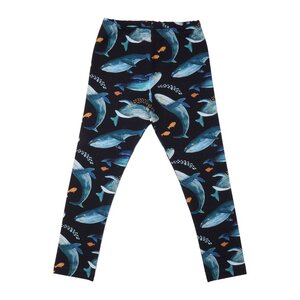 Humpback Whales - Baumwolle (Bio) - dark blue - Leggings - Walkiddy