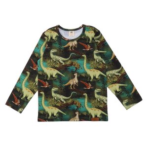 Dinosaur Jungle - Baumwolle (Bio) - green - Langarm Shirt - Walkiddy