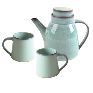 Teeservice Geschenk-Set mit Handmade Keramik Teekanne & Tassen - El Puente