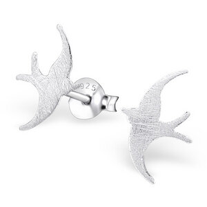 Filigraner Ohrstecker Vogel aus 925er Sterling Silber - LUXAA