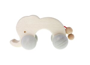 Baby Schiebefigur Spielzeug aus Holz Rolli ver. Motive - Hess Holzspielwaren