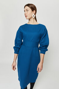 Stefanie | Kleid mit langen Ärmeln aus 100% Bio-Baumwolle - AYANI