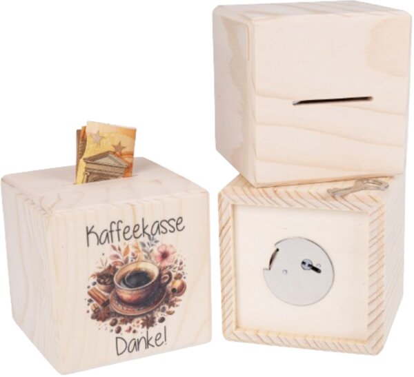 Spardose 'Kaffeekasse' – Keramik, Mit Gummipfropfen, Für Trinkgeld Oder Büro-Kaffeekasse