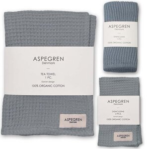 Aspegren - Küchenset II - Geschirr-, Abwasch- & Spültücher aus Bio Baumwolle - Aspegren