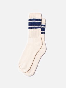 Herren Socken VINTAGE SPORT SOCKS - Offwhite - Nudie Jeans