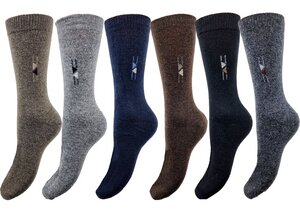 Winter Thermo Socken aus Schafwolle 6er Pack - Bruno Barella