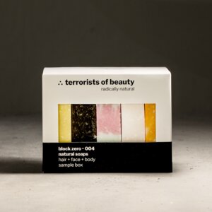 sample box XL | mit 5 stücken aller terrorists of beauty naturseifen - terrorists of beauty