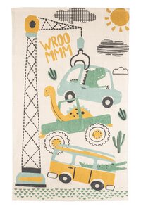 Teppich für Kids CARS, Good Weave-zertifiziert, 150 x 90 cm (BS210) - TRANQUILLO