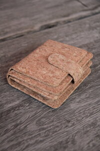 Portemonnaie handmade aus Kork mit Zipper - BY COPALA