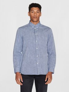 Leinenhemd - Custom fit linen shirt - KnowledgeCotton Apparel