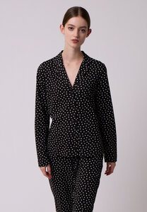 Klassische, weiche Pyjamajacke für Damen - Modell Juna - Lana natural wear